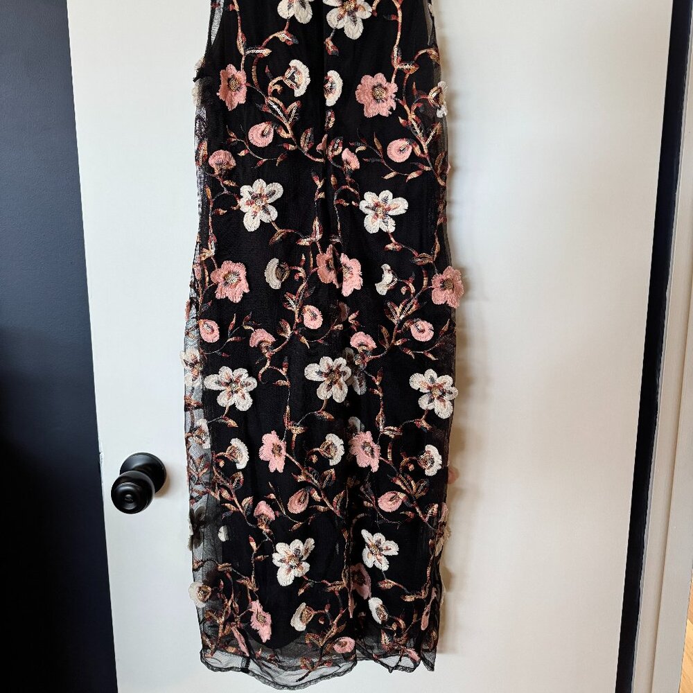 Laundry by Shelli Segal Anthropologie Black Embroidered Dress - Picture 3 of 6